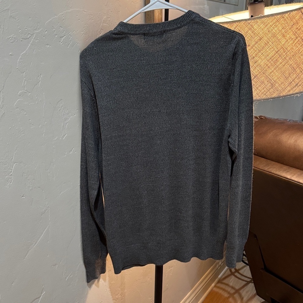 Dockers Men's Gray Patterned Crewneck Sweater SM.   A033 - Picture 6 of 9